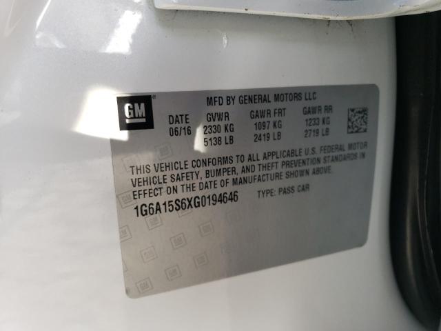 2016 CADILLAC CTS-V - 1G6A15S6XG0194646