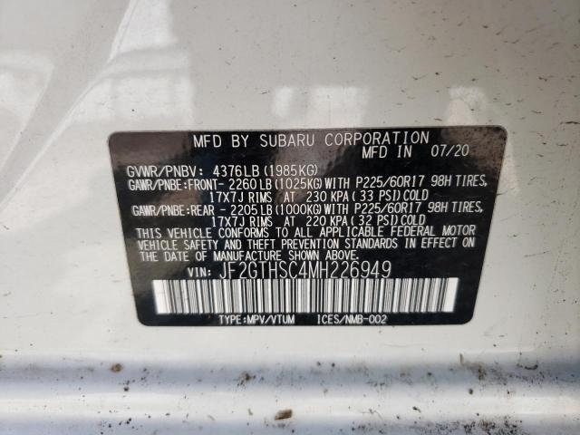 JF2GTHSC4MH226949 Subaru Crosstrek Sport
