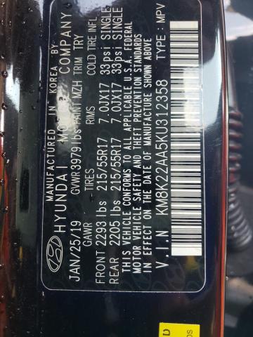 2019 HYUNDAI KONA KM8K22AA5KU312358