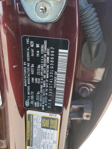 5XXGT4L33LG386967 KIA Optima Lx
