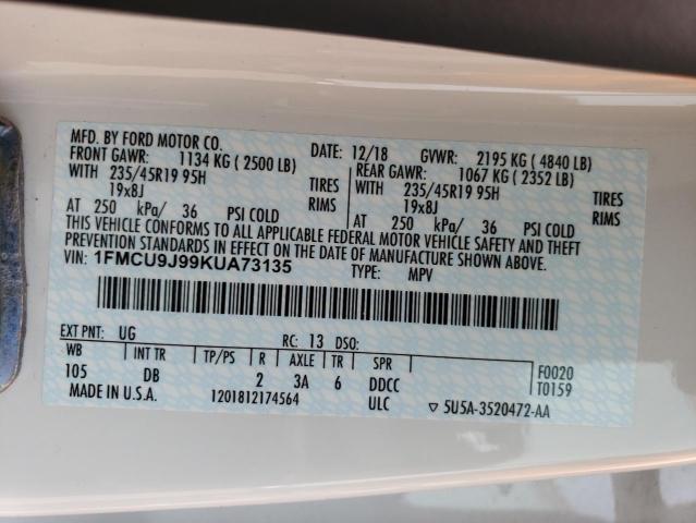 1FMCU9J99KUA73135 2019 FORD ESCAPE - Image 14