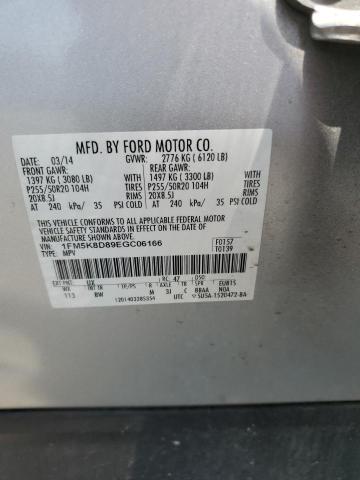 1FM5K8D89EGC06166 Ford EXPLORER XLT