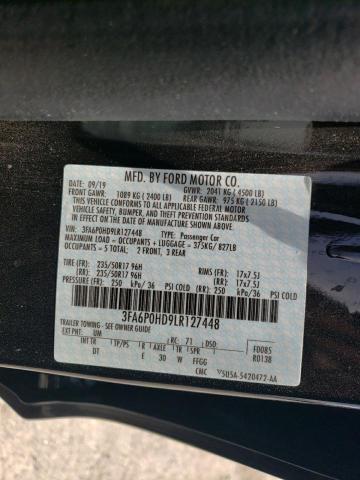 3FA6P0HD9LR127448 Ford FUSION SE