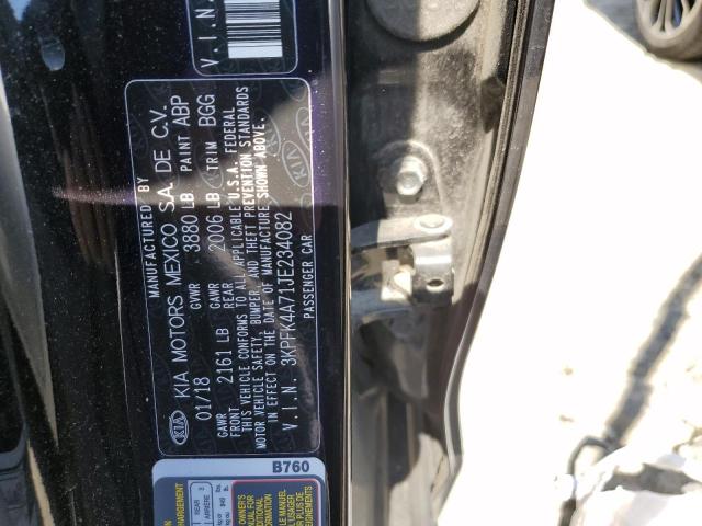 3KPFK4A71JE234082 KIA FORTE LX