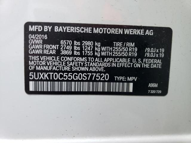 5UXKT0C55G0S77520 2016 BMW X5, photo no. 12