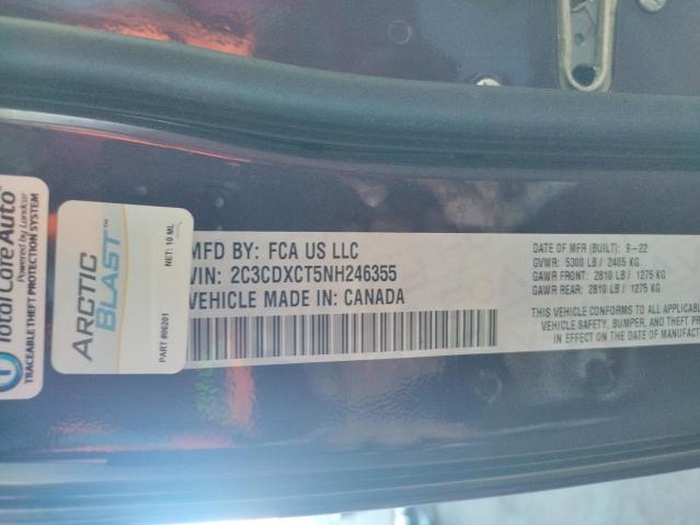 2C3CDXCT5NH246355 Dodge CHARGER R/T