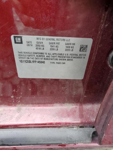 2015 CHEVROLET MALIBU 4D 1G11C5SL1FF145840