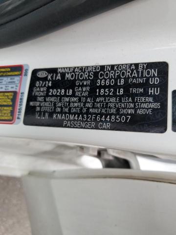KNADM4A32F6448507 KIA RIO LX