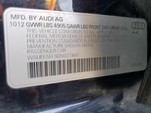 VIN WAUFFAFL9DN027865 2013 Audi A4, Premium Plus no.13