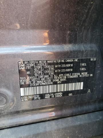 2T3E6RFV2MW003608 Toyota RAV4 XSE
