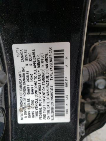 2HGFC2F69KH503311 Honda Civic LX 12