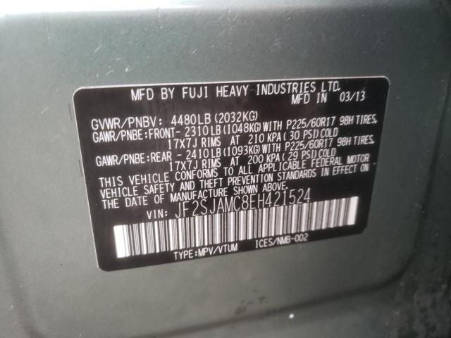 JF2SJAMC8EH421524 Subaru Forester 2.5i Touring