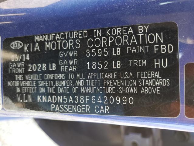 2015 KIA RIO EX - KNADN5A38F6420990