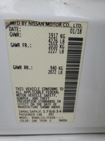 1N4AL3APXJC176634 Nissan ALTIMA 2.5