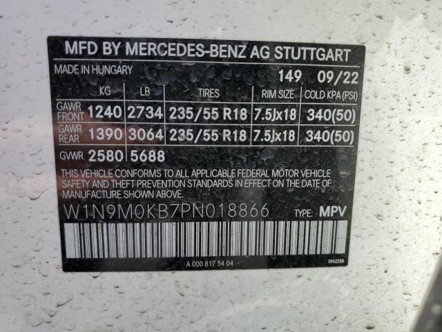 2023 MERCEDES-BENZ EQB 300 4M W1N9M0KB7PN018866