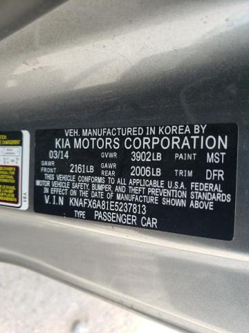 KNAFX6A81E5237813 KIA FORTE EX