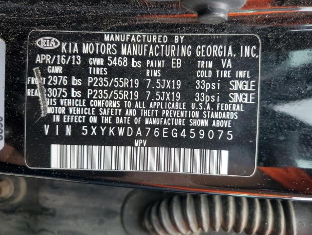 5XYKWDA76EG459075 KIA SORENTO SX