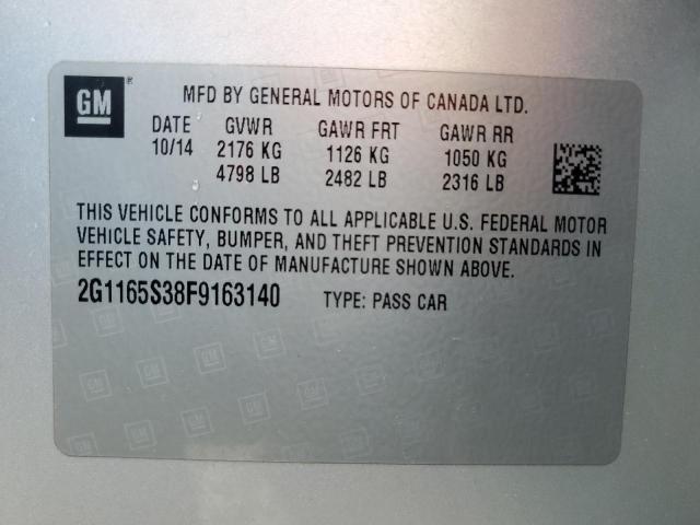 2G1165S38F9163140 Chevrolet IMPALA LTZ