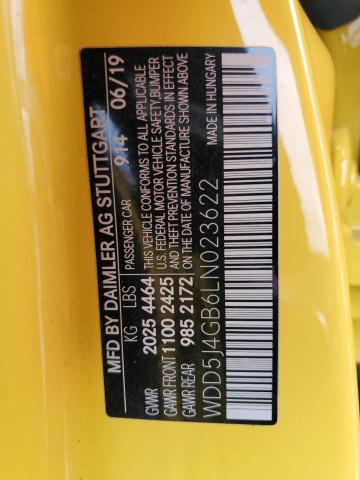 WDD5J4GB6LN023622 Mercedes-Benz CLA 250