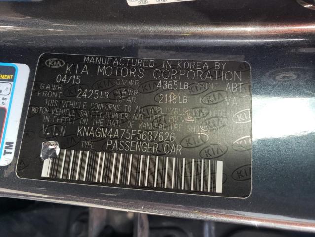 KNAGM4A75F5637626 KIA Optima Lx