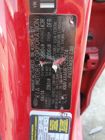 KNAFX4A68E5250674 KIA FORTE LX
