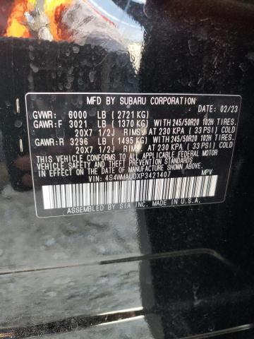 4S4WMAUDXP3421407 Subaru Ascent Limited