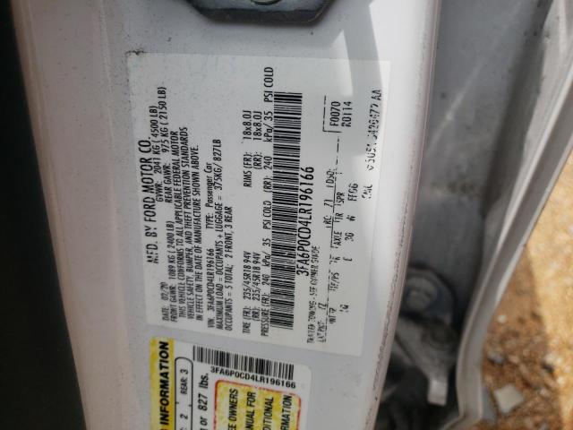 3FA6P0CD4LR196166 Ford FUSION SEL