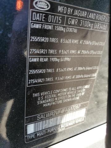 SALWR2VF4FA517287 Land Rover Range Rover Sport Hse