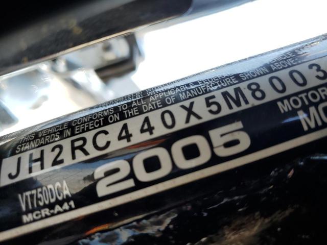 2005 HONDA VT750 C JH2RC440X5M800330