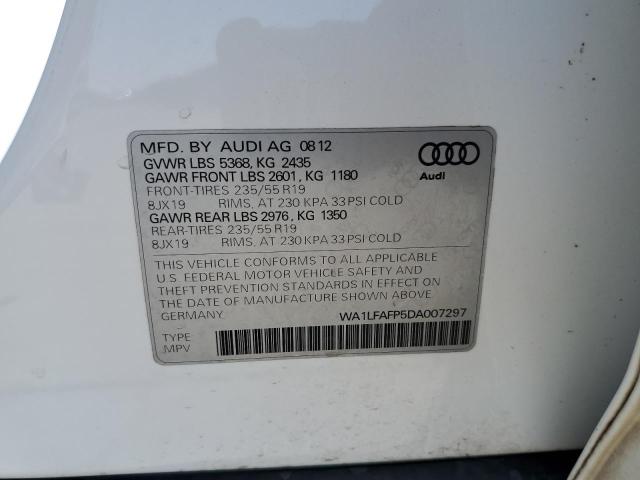 VIN WA1LFAFP5DA007297 2013 Audi Q5, Premium Plus no.12