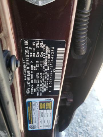 5XYKU4A73FG647334 KIA SORENTO EX