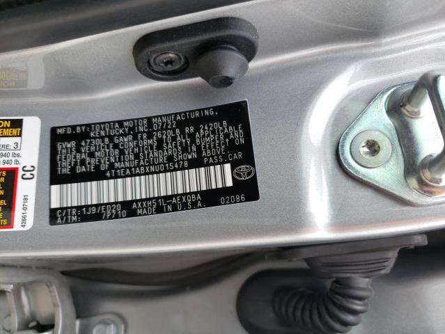 2022 TOYOTA AVALON NIG - 4T1EA1ABXNU015478