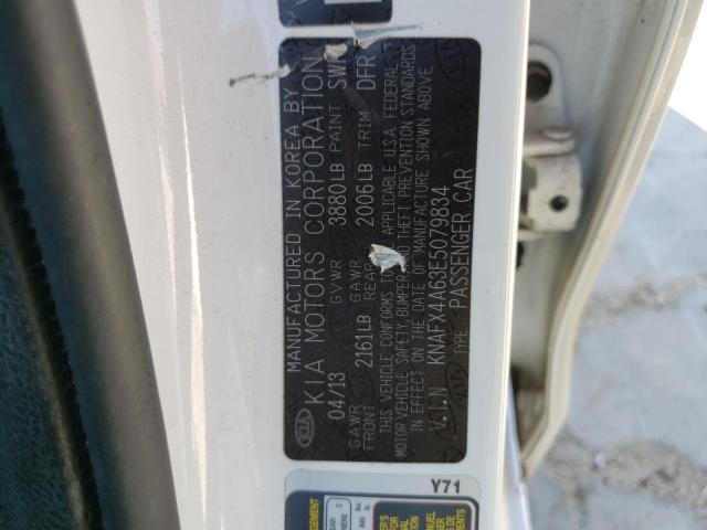 KNAFX4A63E5079834 KIA FORTE LX