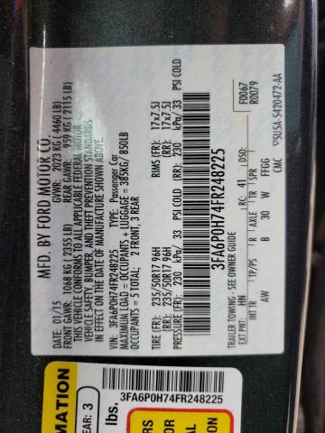 3FA6P0H74FR248225 Ford FUSION SE
