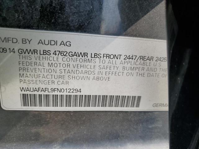 VIN WAUAFAFL9FN012294 2015 Audi A4, Premium no.12