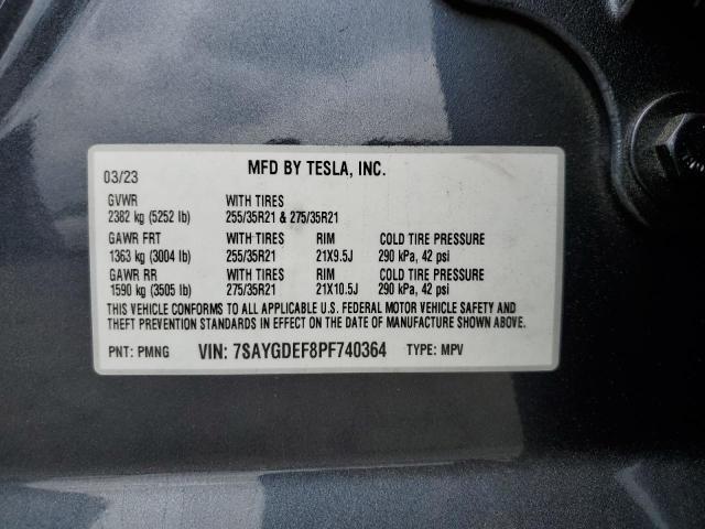 7SAYGDEF8PF740364 Tesla Model Y