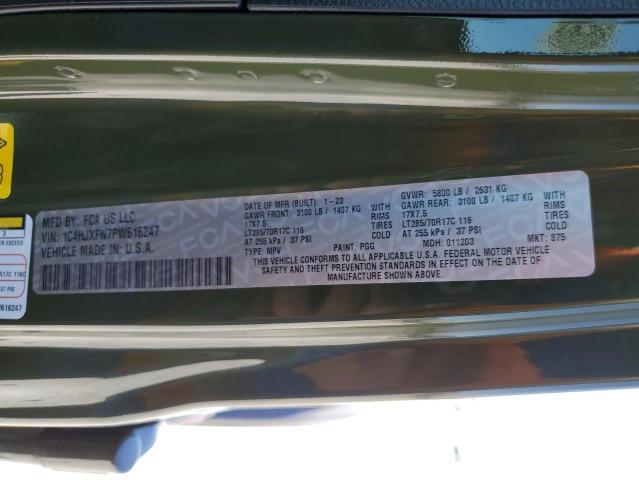 1C4HJXFN7PW616247 Jeep Wrangler Rubicon