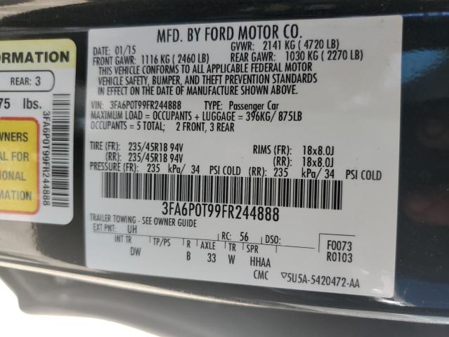 3FA6P0T99FR244888 Ford FUSION SE