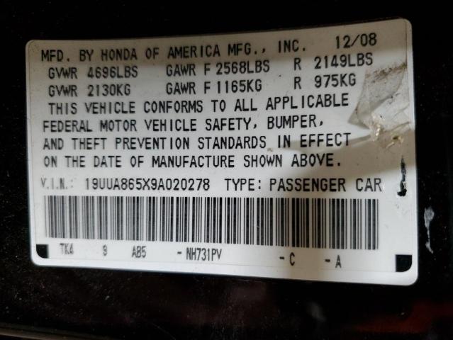 19UUA865X9A020278 2009 Acura Tl