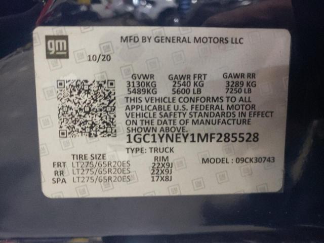 1GC1YNEY1MF285528 Chevrolet Silverado K2500 Heavy Duty Lt