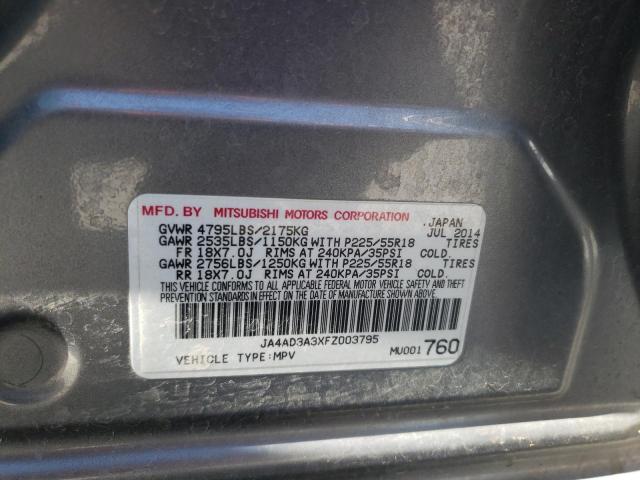 JA4AD3A3XFZ003795 Mitsubishi Outlander Se