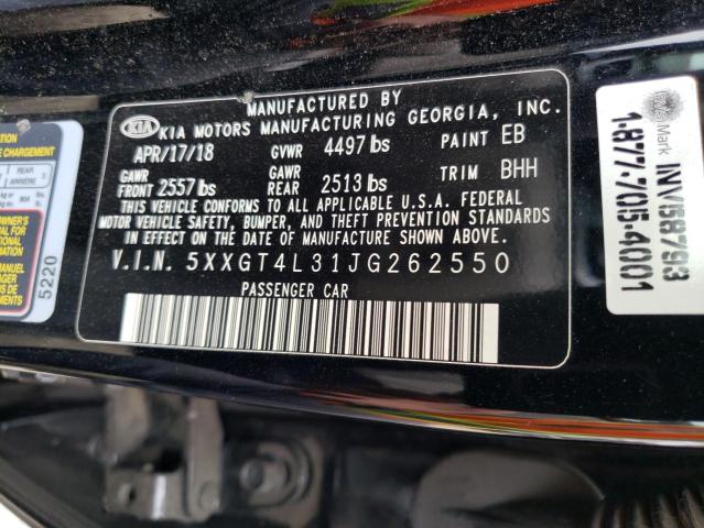 5XXGT4L31JG262550 KIA Optima Lx