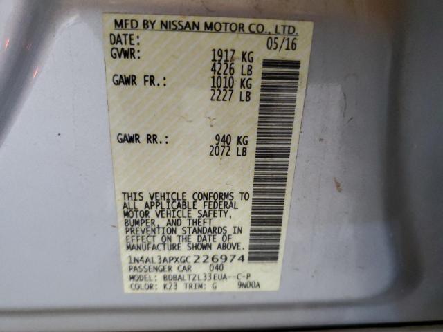 1N4AL3APXGC226974 Nissan ALTIMA 2.5