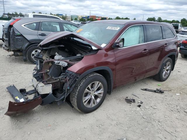 VIN 5TDBKRFH2ES049984 2014 Toyota Highlander, LE no.1