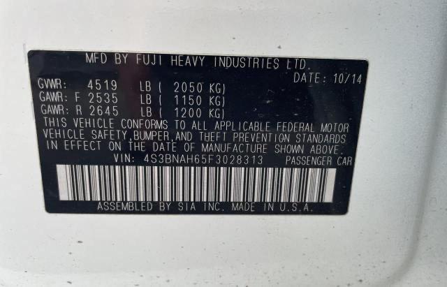 4S3BNAH65F3028313 Subaru Legacy 2.5i Premium