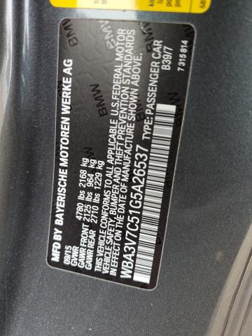 WBA3V7C51G5A26537 BMW 428 I Sulev