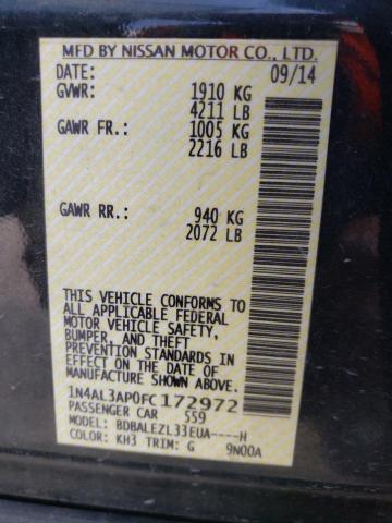 1N4AL3AP0FC172972 Nissan ALTIMA 2.5