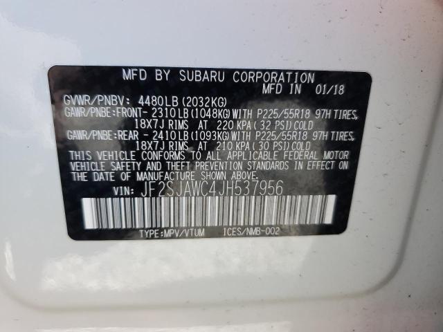 JF2SJAWC4JH537956 Subaru Forester 2.5i Touring