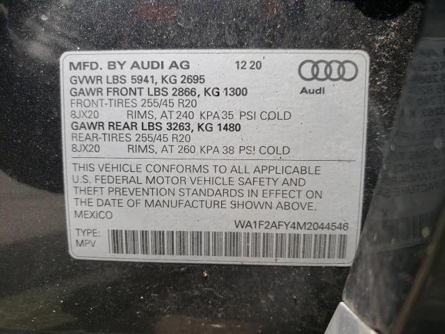 2021 AUDI Q5 E PREST - WA1F2AFY4M2044546