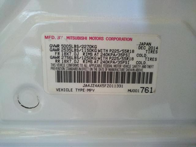 JA4JZ4AX5FZ011331 Mitsubishi OUTLANDER GT